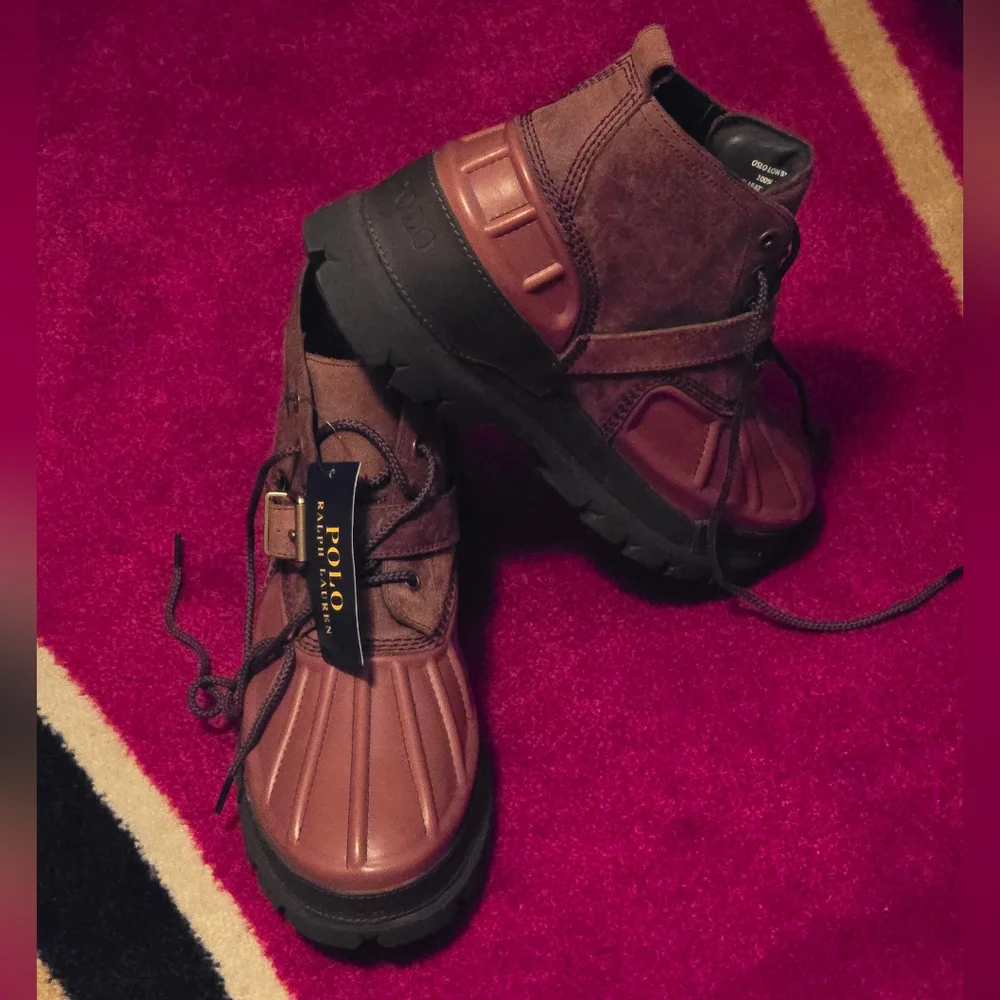 Polo Ralph Lauren Men's Oslo Low Waterproof Leather & Suede Boot